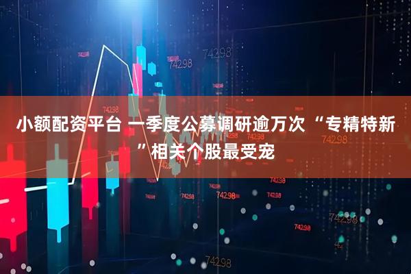 小额配资平台 一季度公募调研逾万次 “专精特新”相关个股最受宠